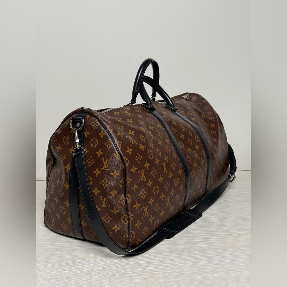 Louis Vuitton Keepall 55 Monogram Brown Canvas Duffle Bag 2023