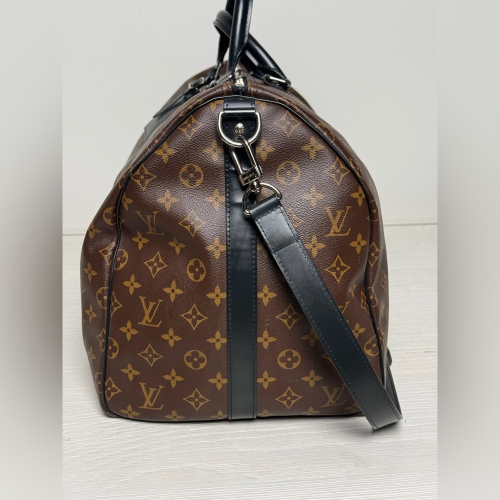 Louis Vuitton Keepall 55 Monogram Brown Canvas Duffle Bag 2023