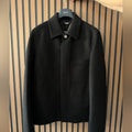 Dior Icons Workwear Jacket Black Double-Sided Virgin Wool and Cashmere Jacket 48