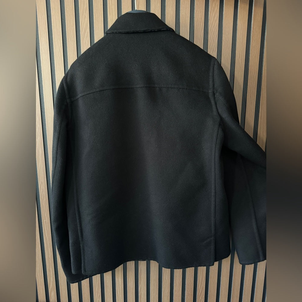 Dior Icons Workwear Jacket Black Double-Sided Virgin Wool and Cashmere Jacket 48
