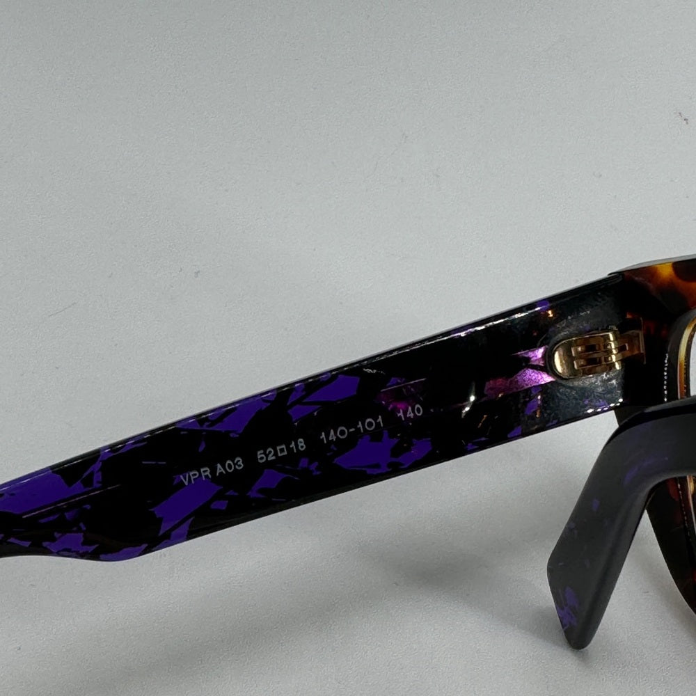 Prada Eyeglasses Frame Havana Purple VPR A03 Size 52/18