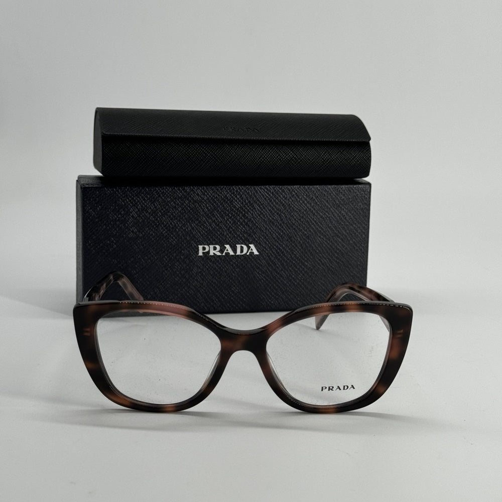 Prada Eyeglasses Frame VPR BO4 Size 53/17 Brown