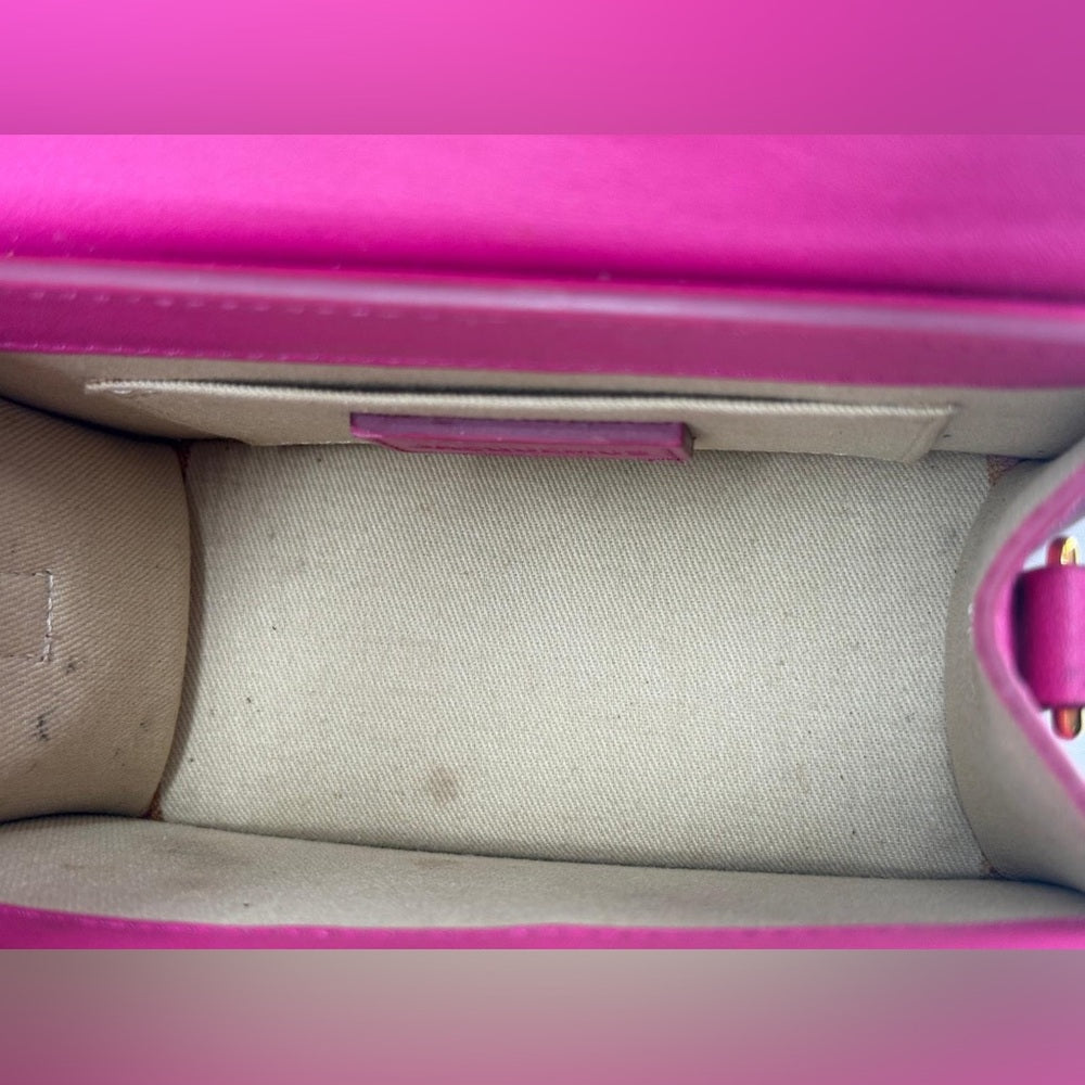 Jacquemus Le Chiquito Moyen Top Handle Pink Leather Bag