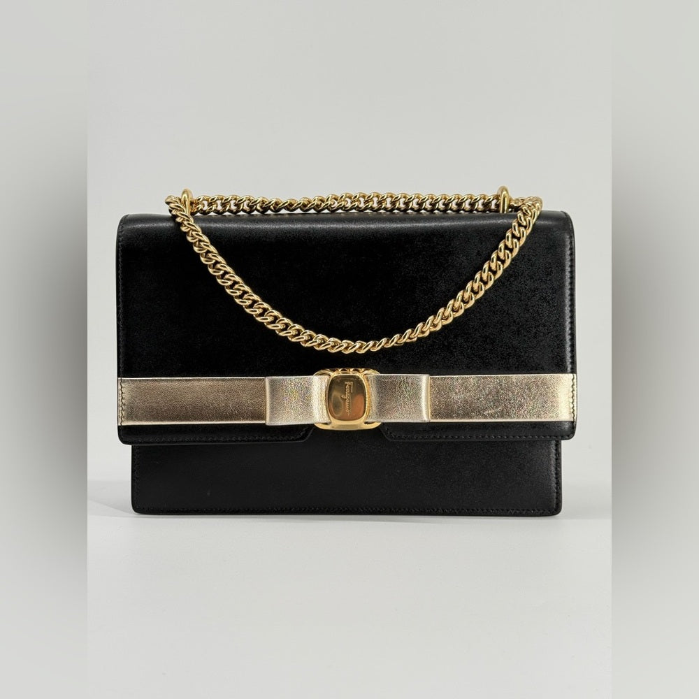 Salvatore Ferragamo Vara Bow Chain Flap Bag
