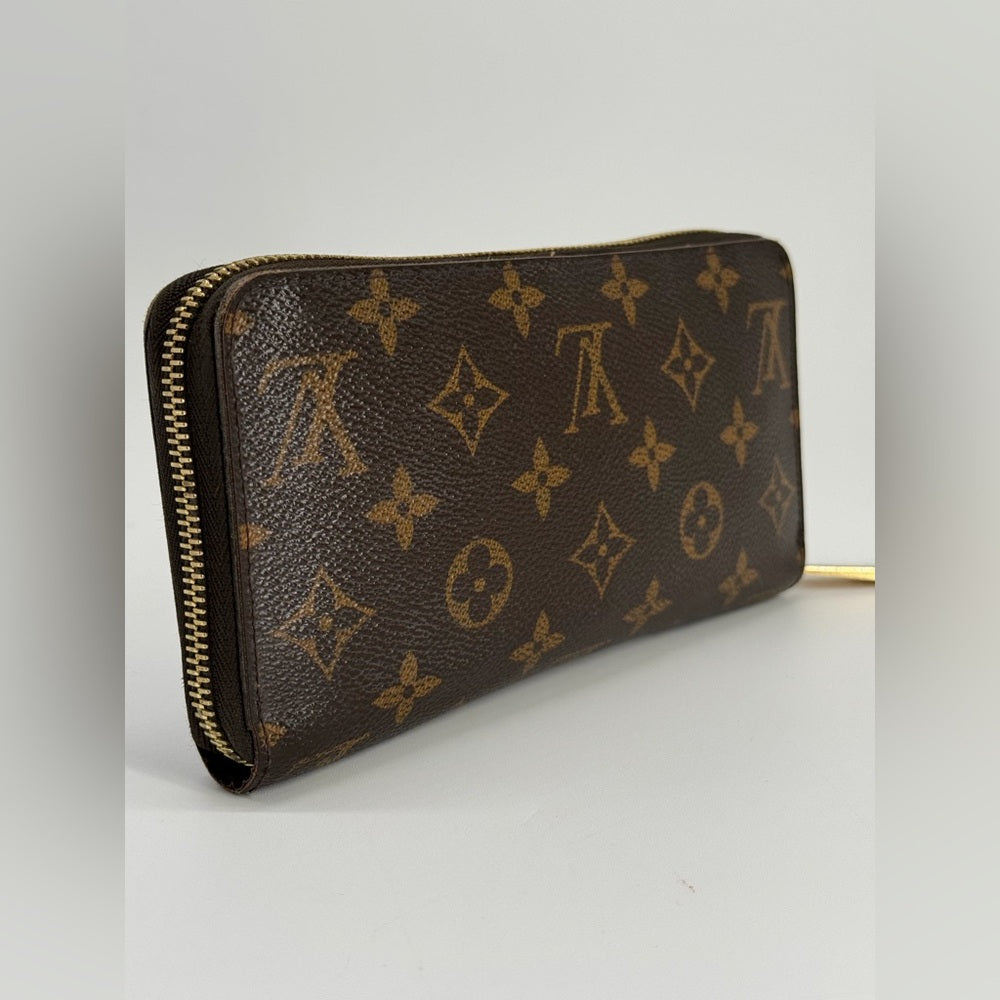 Louis Vuitton Zippy Monogram Brown Canvas Wallet