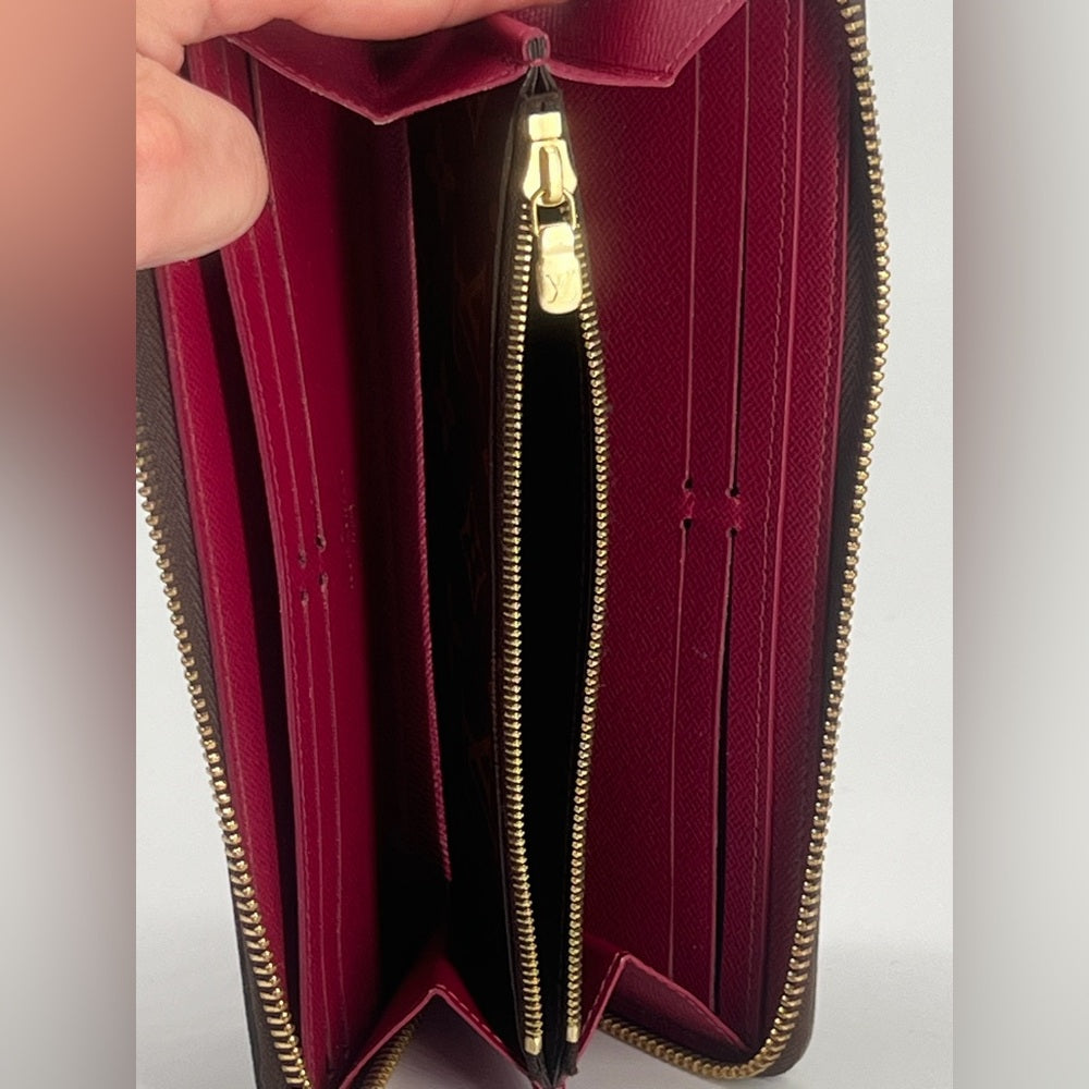 Louis Vuitton Clemence Monogram Canvas Fuchsia Wallet