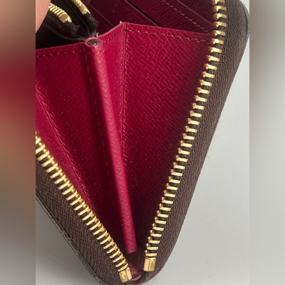 Louis Vuitton Clemence Monogram Canvas Fuchsia Wallet