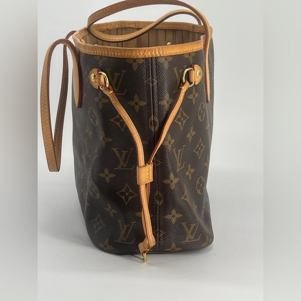 Louis Vuitton Neverfull PM Tote Monogram Brown Canvas Bag