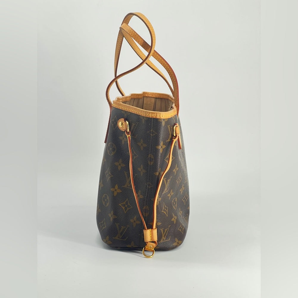 Louis Vuitton Neverfull PM Tote Monogram Brown Canvas Bag
