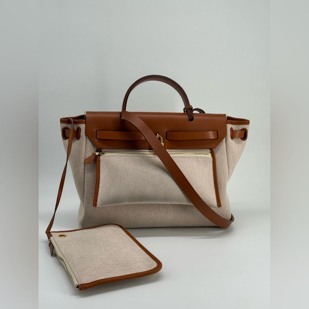 Hermes Herbag H Plume Circuit 24 Zip 31 Shoulder Bag