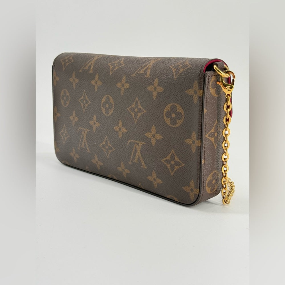 Louis Vuitton Felicie Pochette Brown Canvas Bag