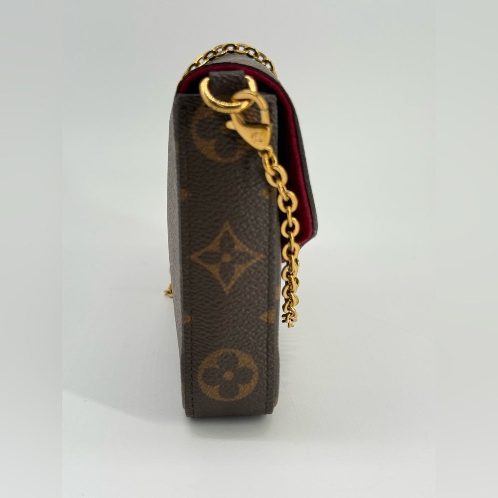 Louis Vuitton Felicie Pochette Brown Canvas Bag