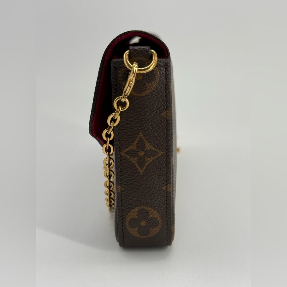 Louis Vuitton Felicie Pochette Brown Canvas Bag