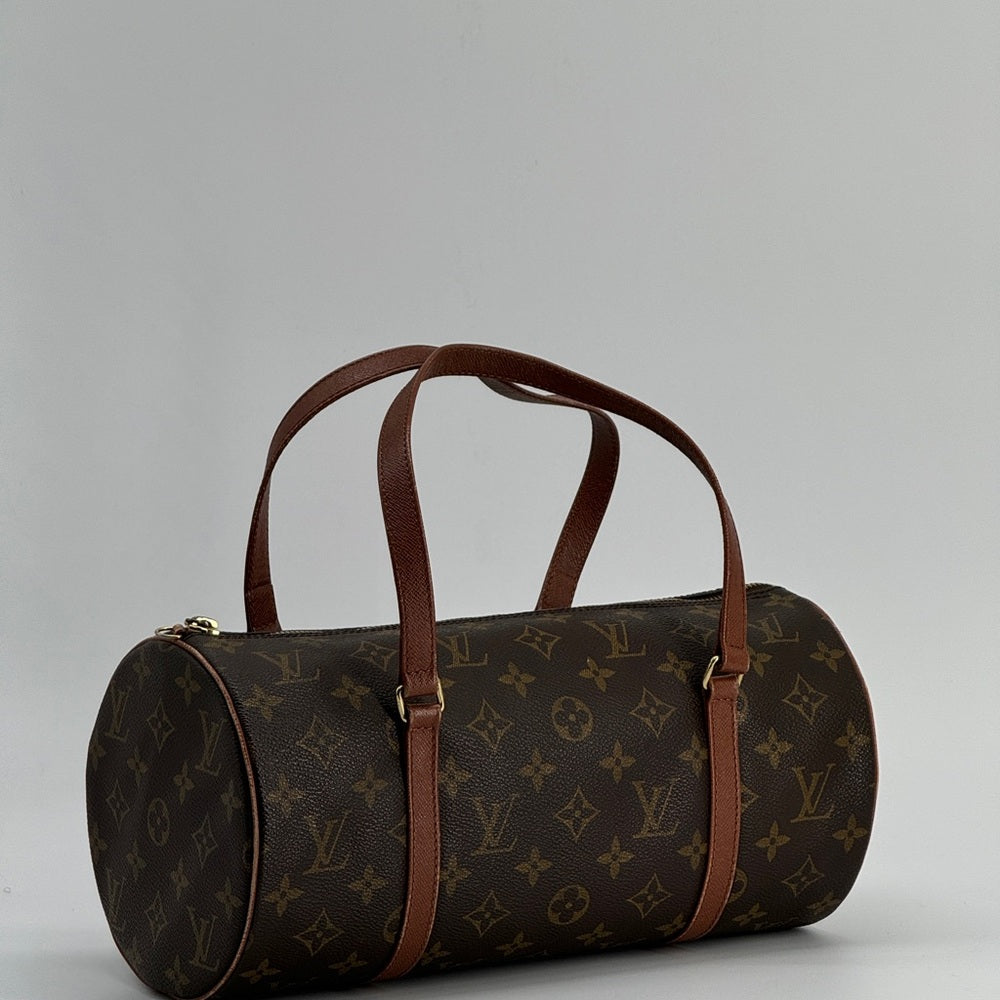 Louis Vuitton Papillon 30 Handbag in Brown Monogram Coated Canvas