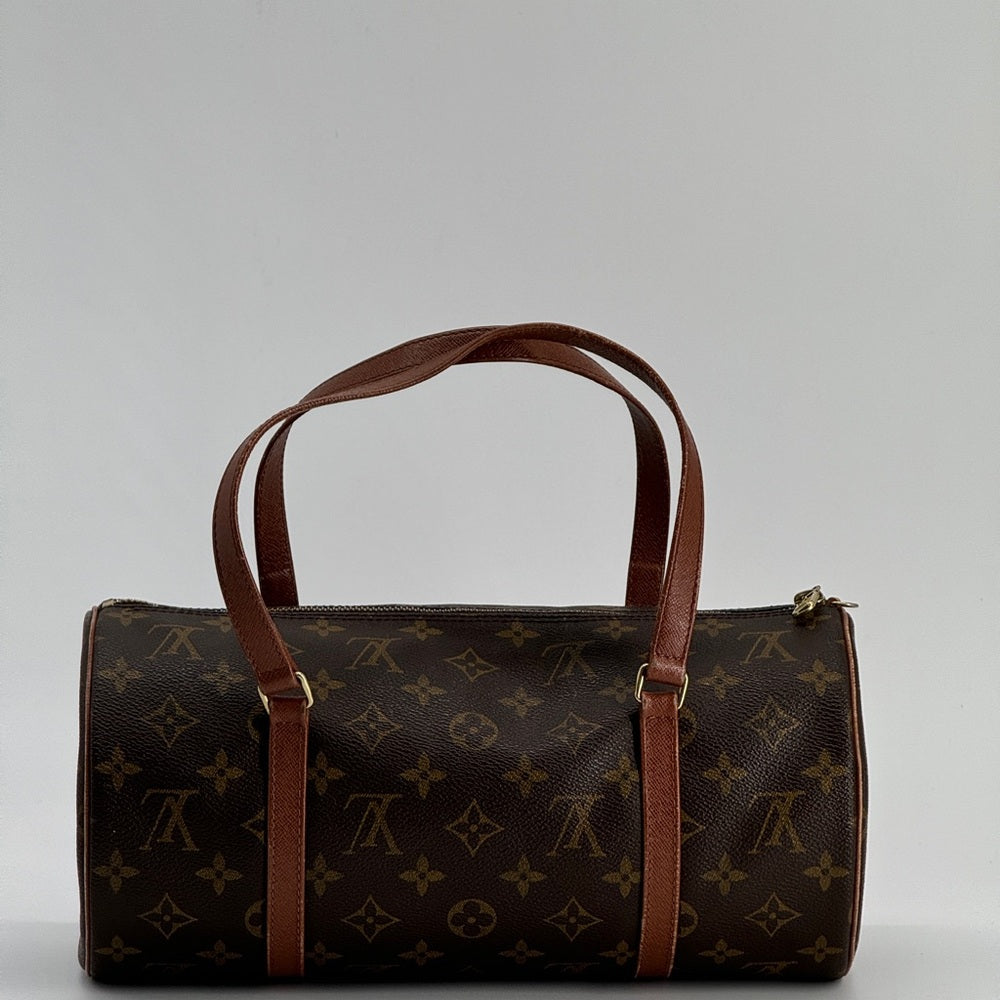 Louis Vuitton Papillon 30 Handbag in Brown Monogram Coated Canvas