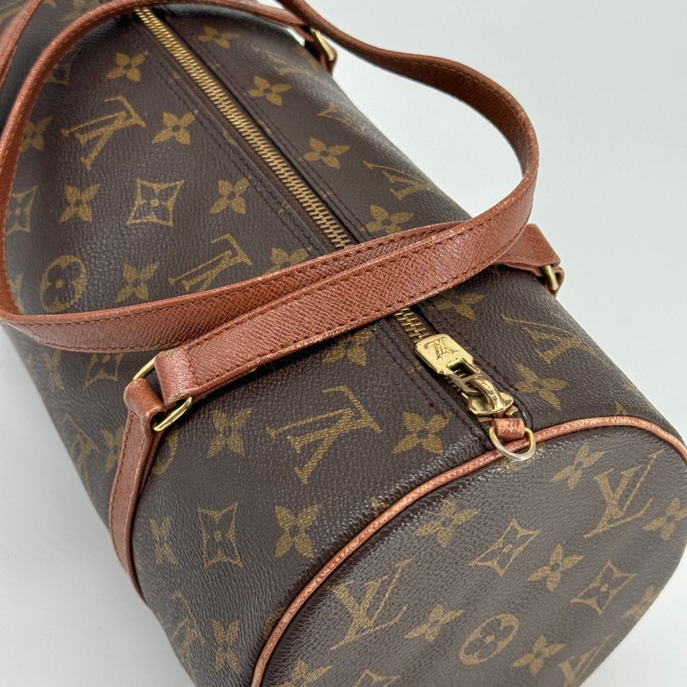 Louis Vuitton Papillon 30 Handbag in Brown Monogram Coated Canvas