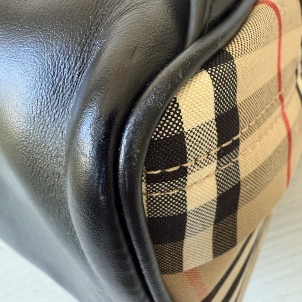 Burberry Jett Backpack Vintage Check Canvas Medium