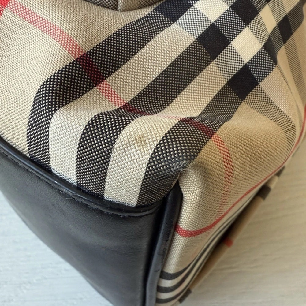 Burberry Jett Backpack Vintage Check Canvas Medium