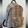 Burberry Jett Backpack Vintage Check Canvas Medium