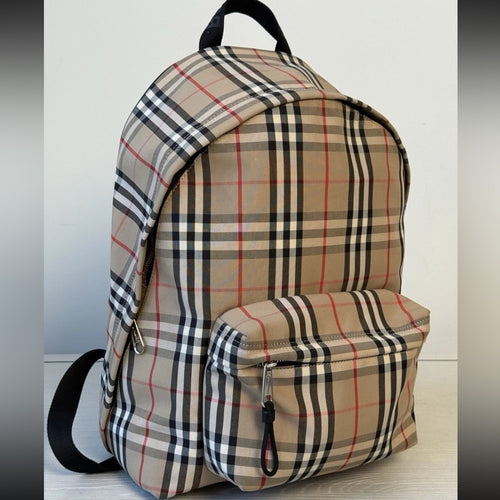 Burberry Jett Backpack Vintage Check Canvas Medium