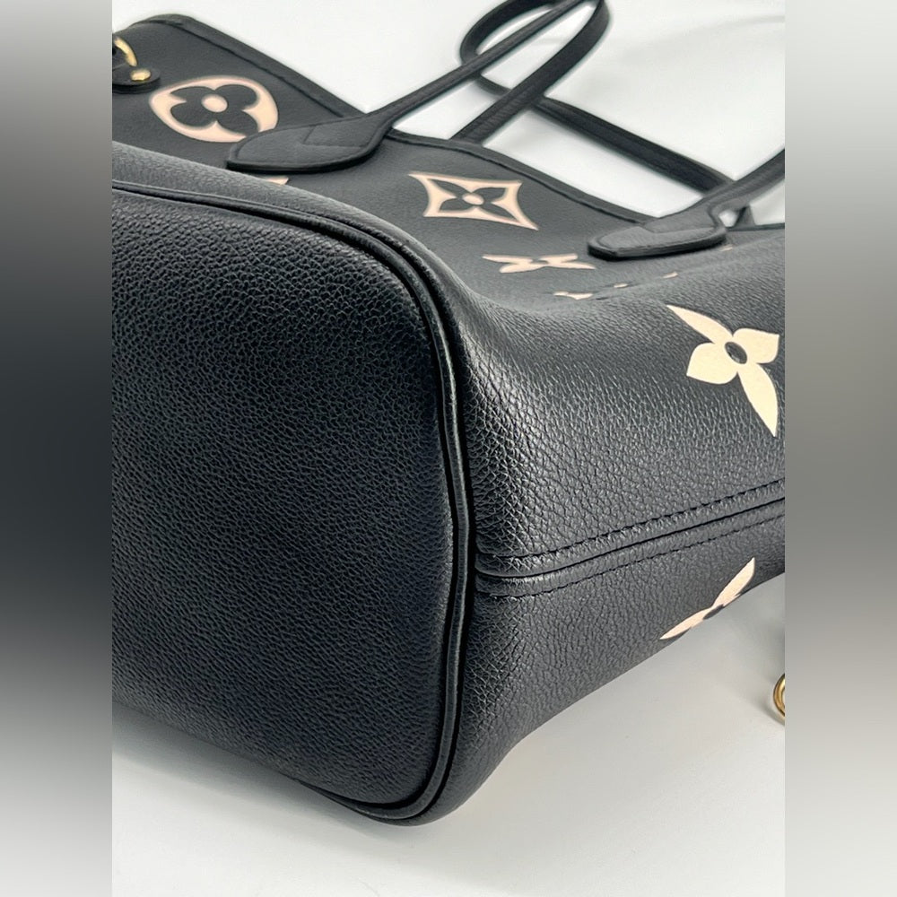 Louis Vuitton Neverfull MM Tote Monogram Empreinte Leather Bag