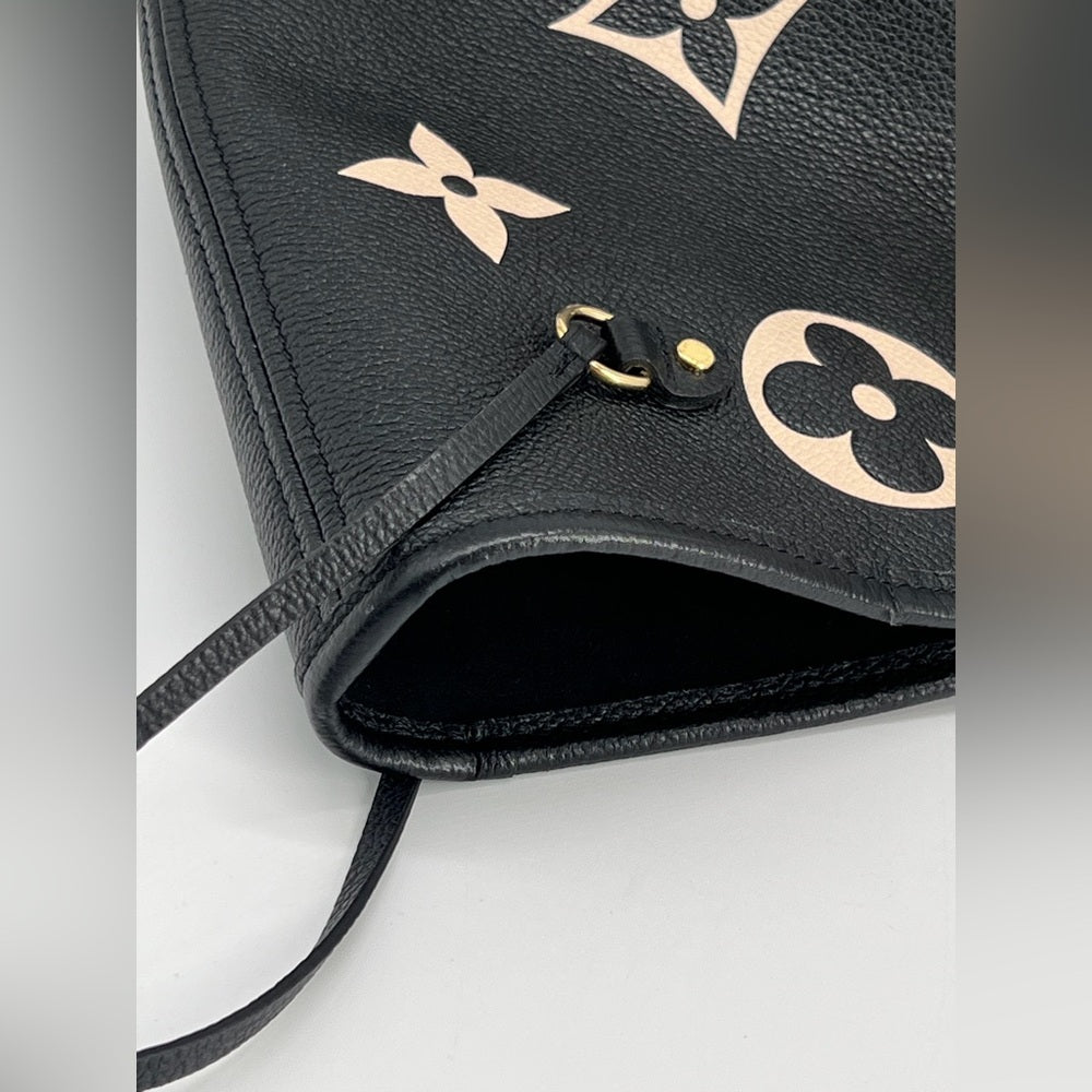 Louis Vuitton Neverfull MM Tote Monogram Empreinte Leather Bag