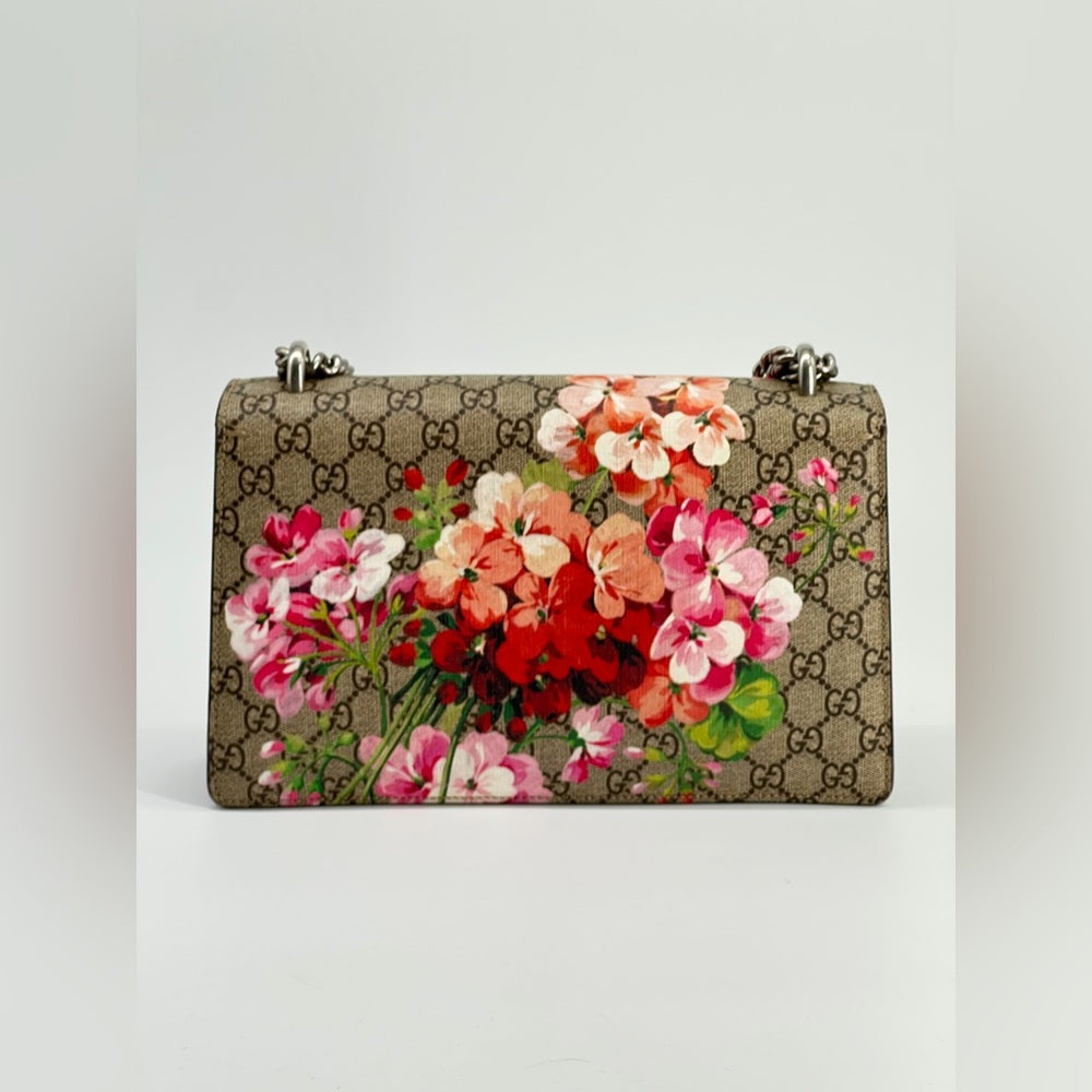 Gucci Dionysus Blooms GG Supreme Canvas Shoulder Bag