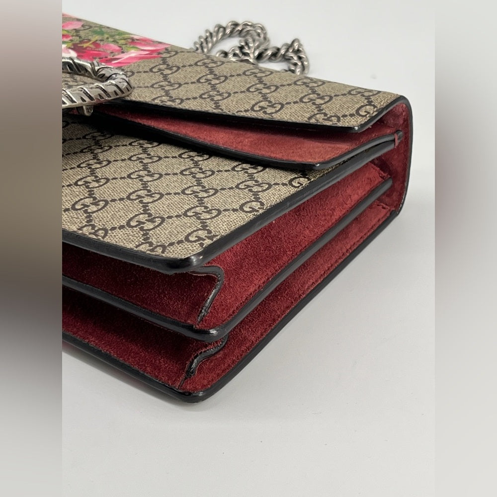 Gucci Dionysus Blooms GG Supreme Canvas Shoulder Bag