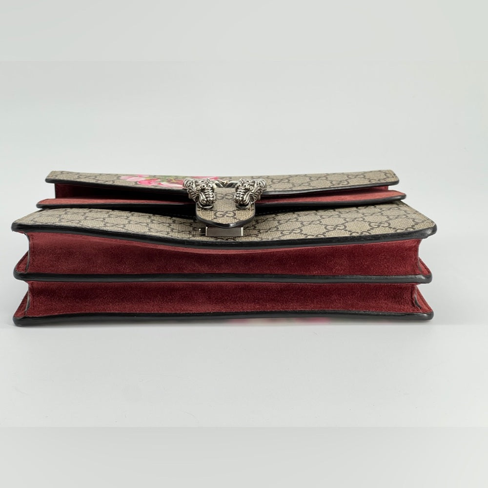 Gucci Dionysus Blooms GG Supreme Canvas Shoulder Bag