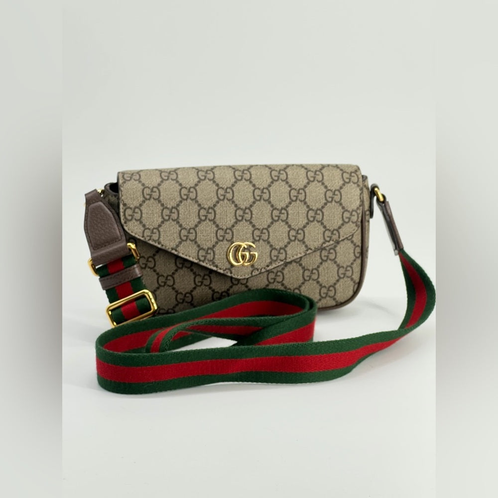 Gucci Ophidia Mini GG Supreme Canvas Shoulder Bag