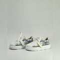 Christian Dior ID Sneaker White And Blue Technical Fabric Size EU34