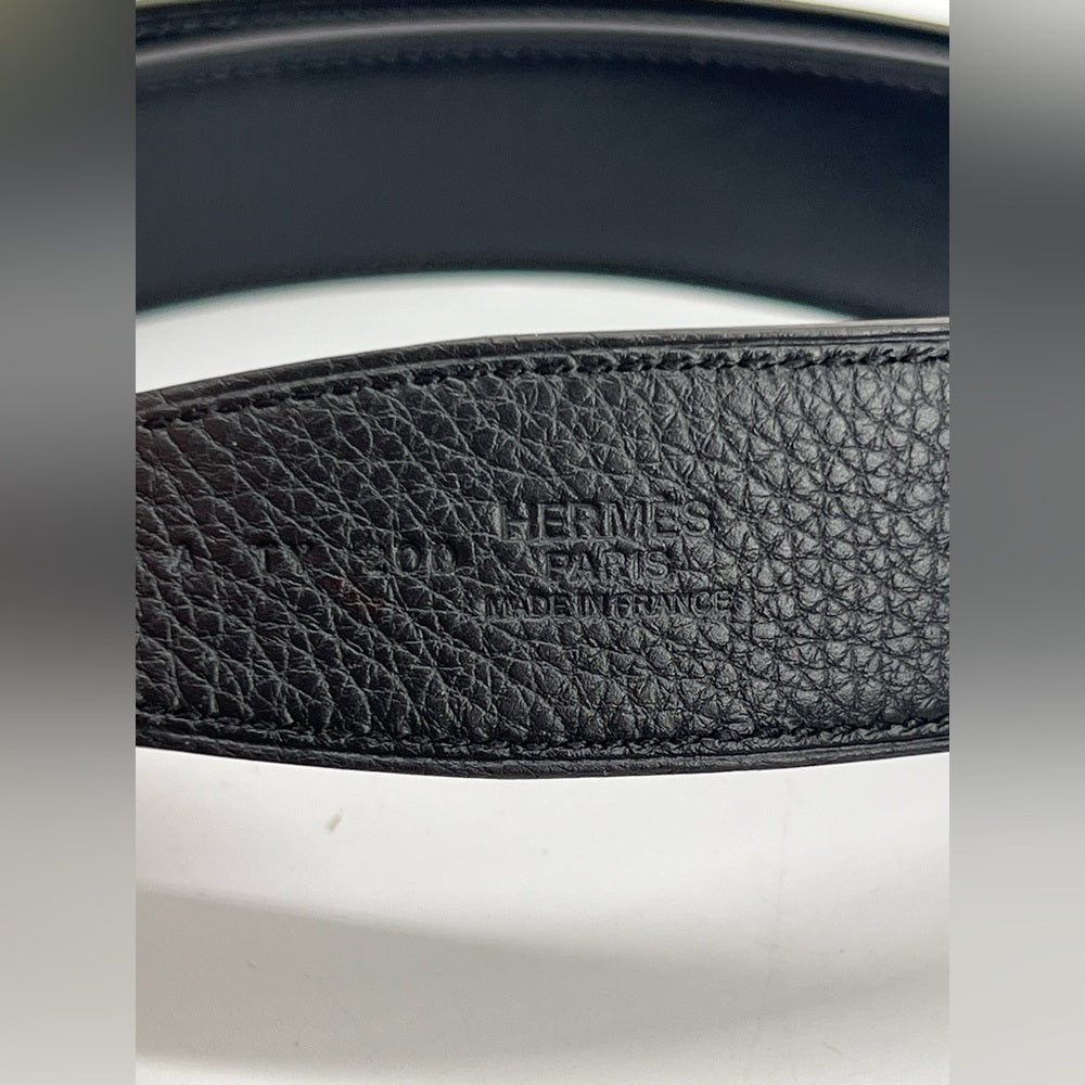 Hermes Chamonix Reversible H Belt 44inch
