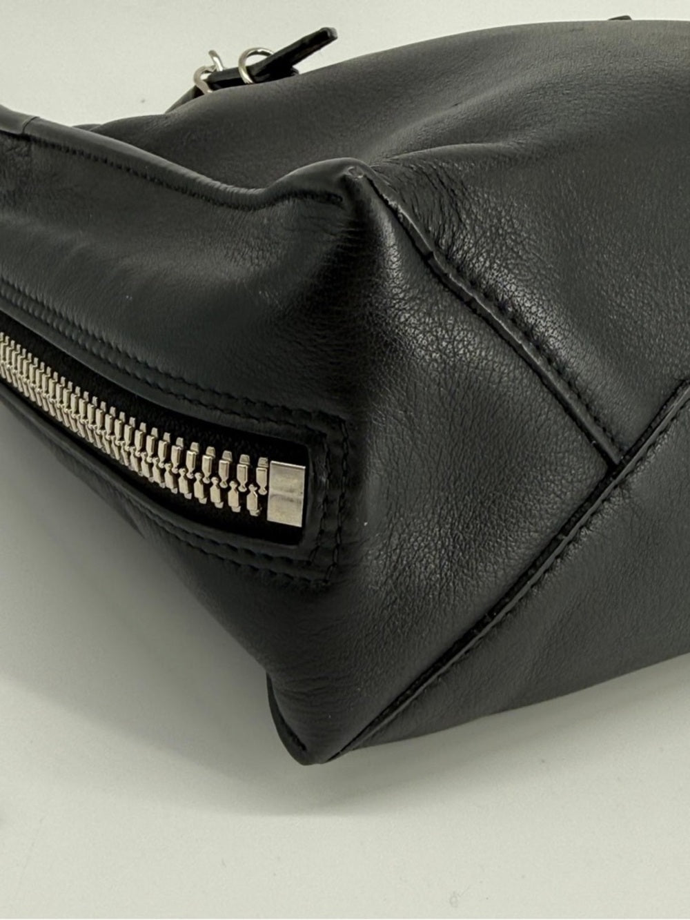 Balenciaga Mini Papier A4 Two Tone Black Leather Shoulder Bag