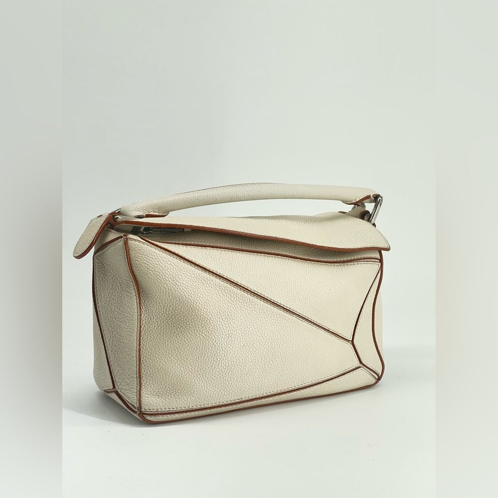 Loewe Puzzle Small Beige Leather Shoulder bag