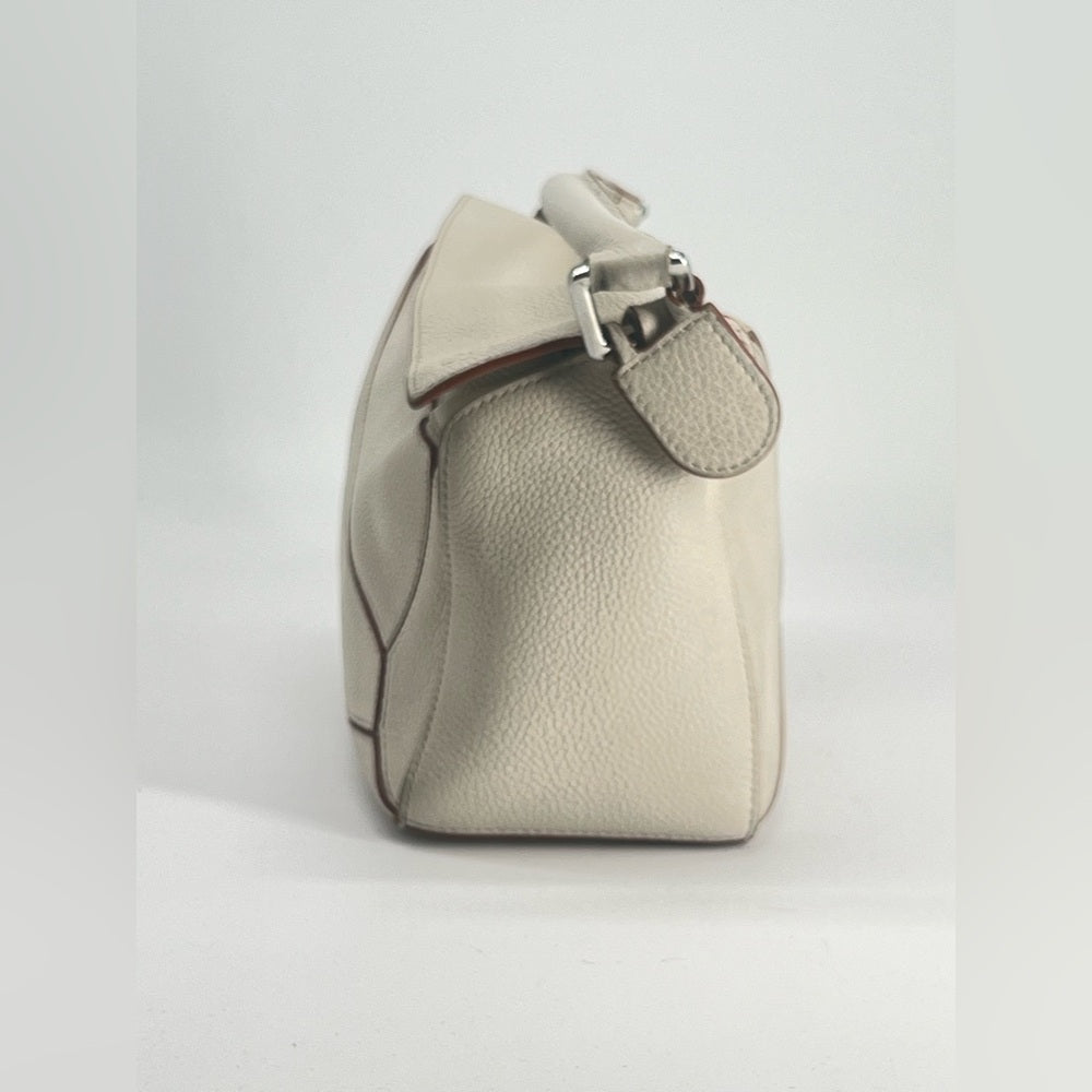 Loewe Puzzle Small Beige Leather Shoulder bag