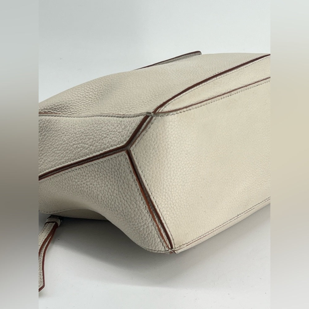 Loewe Puzzle Small Beige Leather Shoulder bag