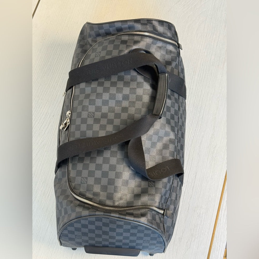 Louis Vuitton Neo Eole 55 Rolling Duffle Bag in Damier Graphite Canvas