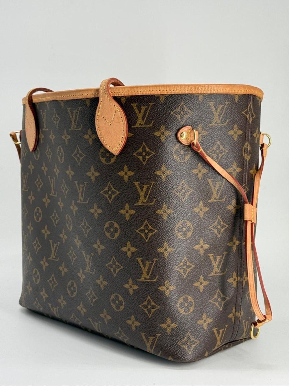 Louis Vuitton Neverfull MM Monogram Shopping Tote Bag w/ pouch