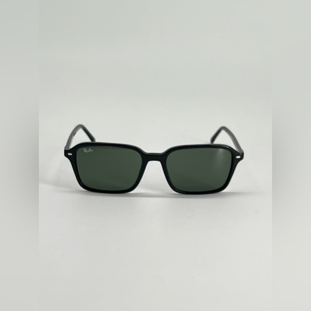 Ray-Ban Raimond RB2231 Sunglasses Featuring A Black Frame and Green Lenses 56x18