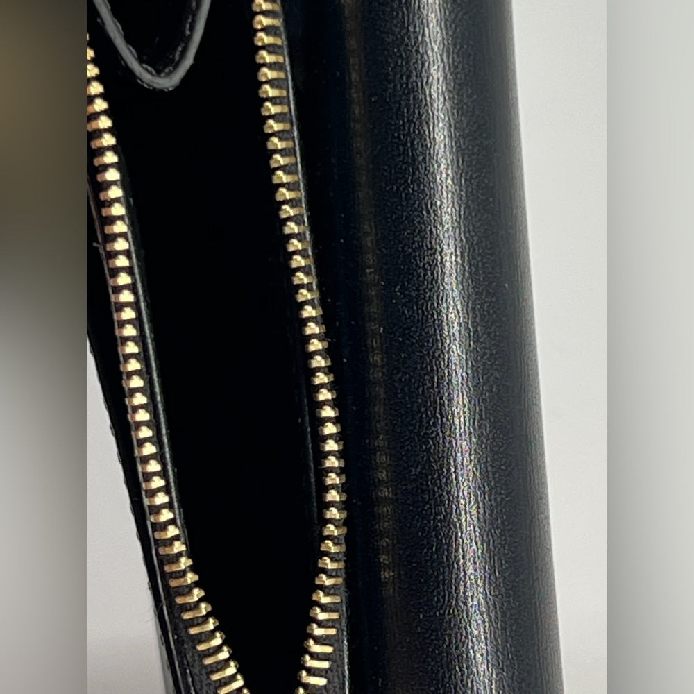 Celine Wallet With Coin Triomphe In Black Leather