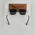 RAY-BAN Ari 56-16 Silver Frame/Blue Polarized Lenses Sunglasses