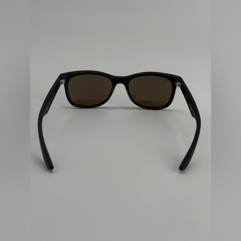 RAY-BAN JUNIOR RJ 9052S 100S/55 Sunglasses Black Frame Blue Lenses 47-15