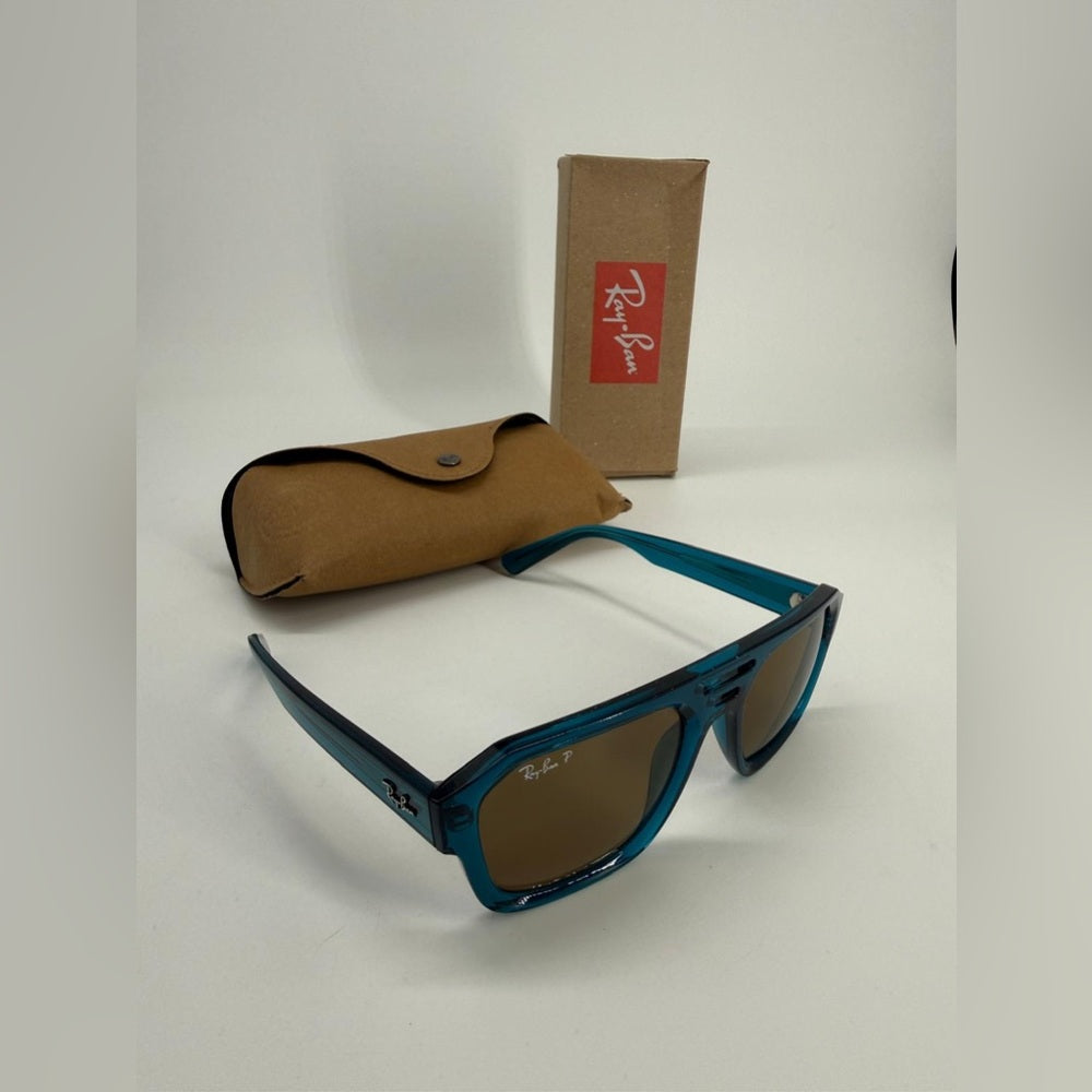 Ray-Ban Corrigan Polarized Sunglasses Blue Brown 54/20