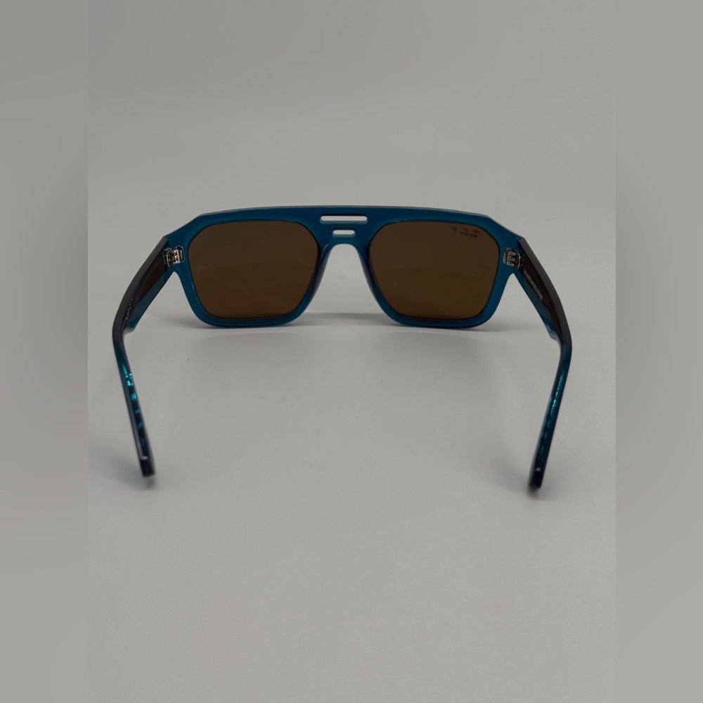 Ray-Ban Corrigan Polarized Sunglasses Blue Brown 54/20