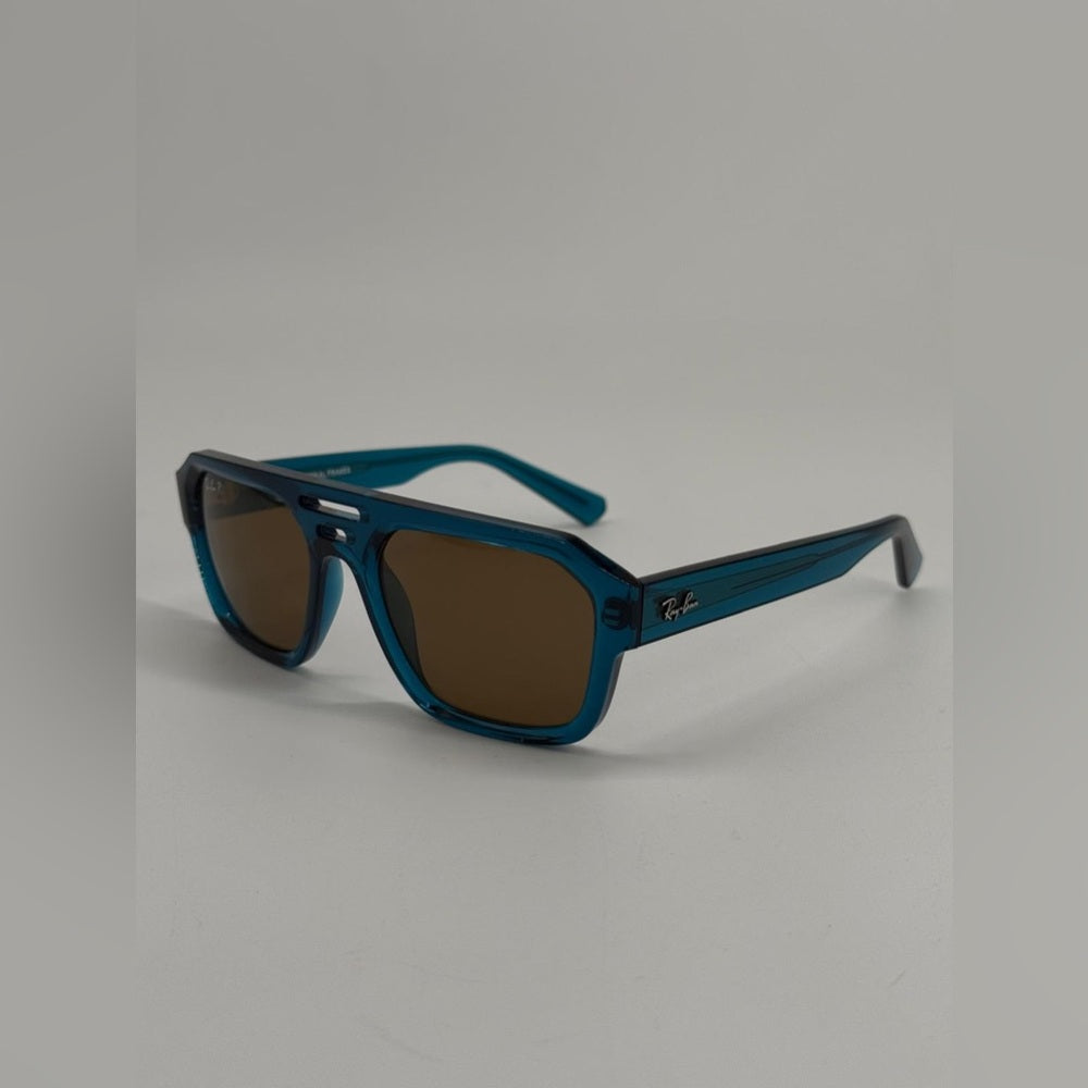 Ray-Ban Corrigan Polarized Sunglasses Blue Brown 54/20