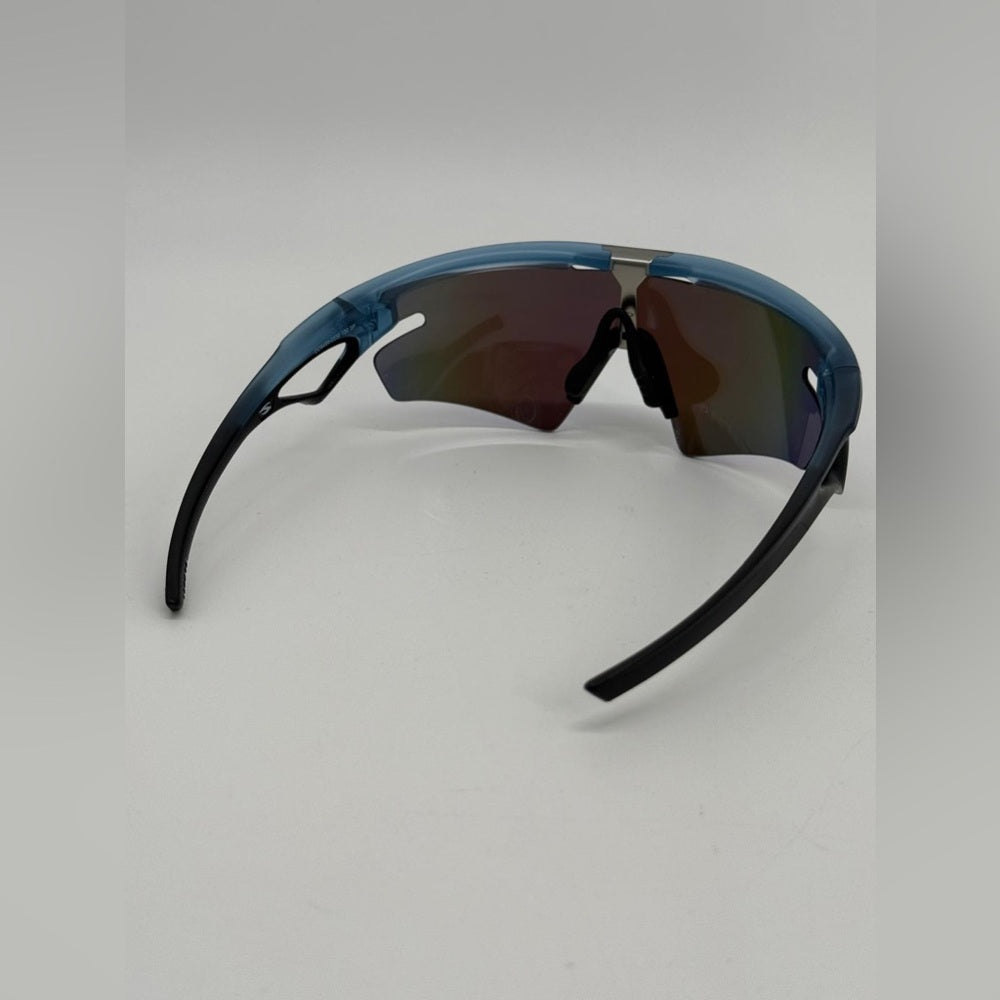 Oakley Sphaera Slash Sunglasses Matte Stonewash Blue Prizm Polarized OO9499-0336