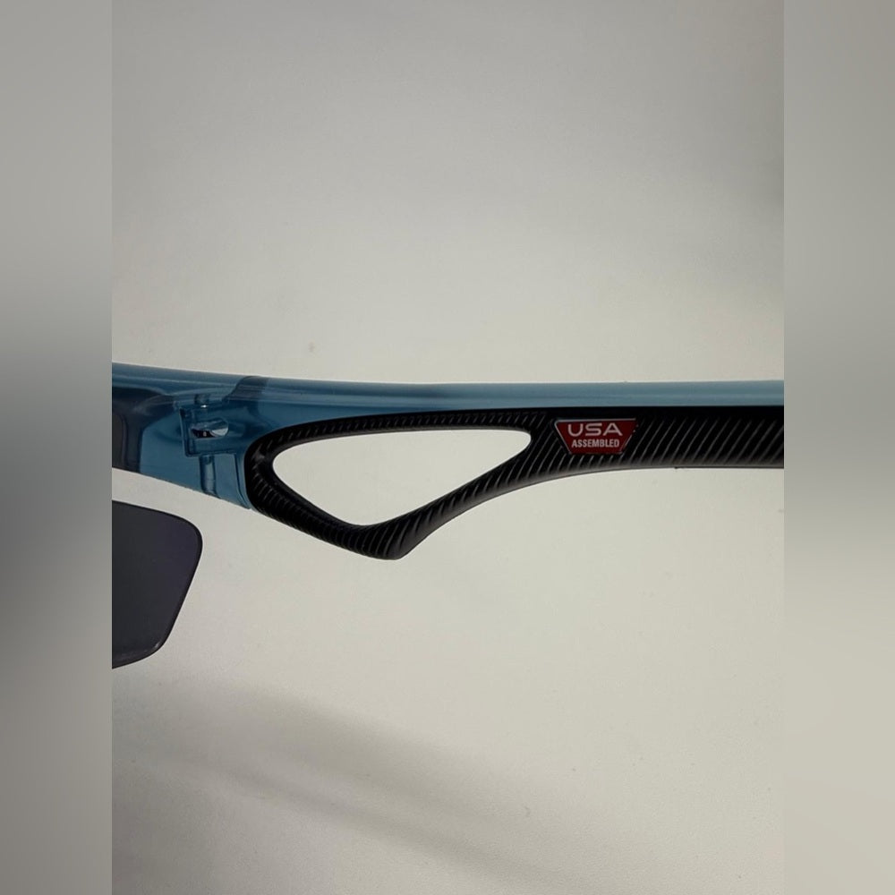 Oakley Sphaera Slash Sunglasses Matte Stonewash Blue Prizm Polarized OO9499-0336
