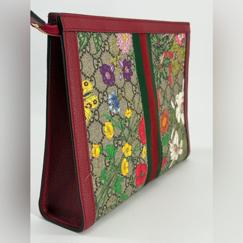 Gucci Ophidia GG Flora Pouch