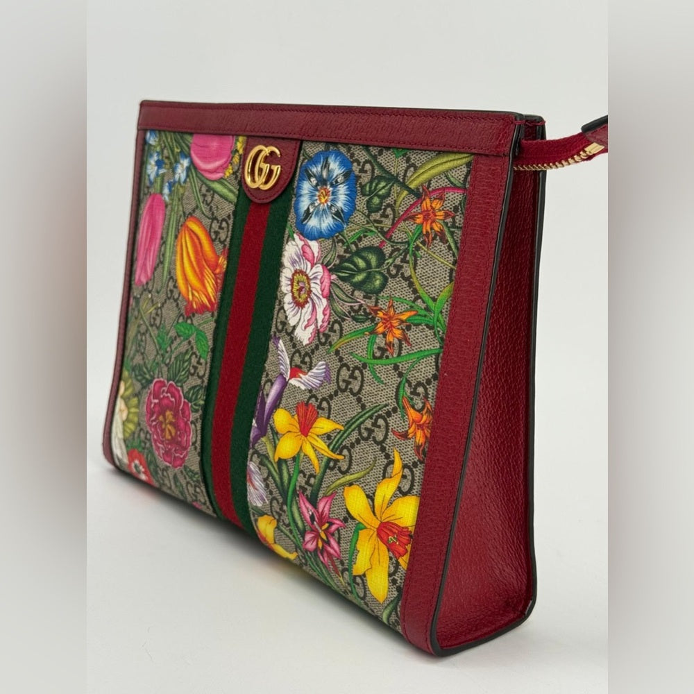 Gucci Ophidia GG Flora Pouch