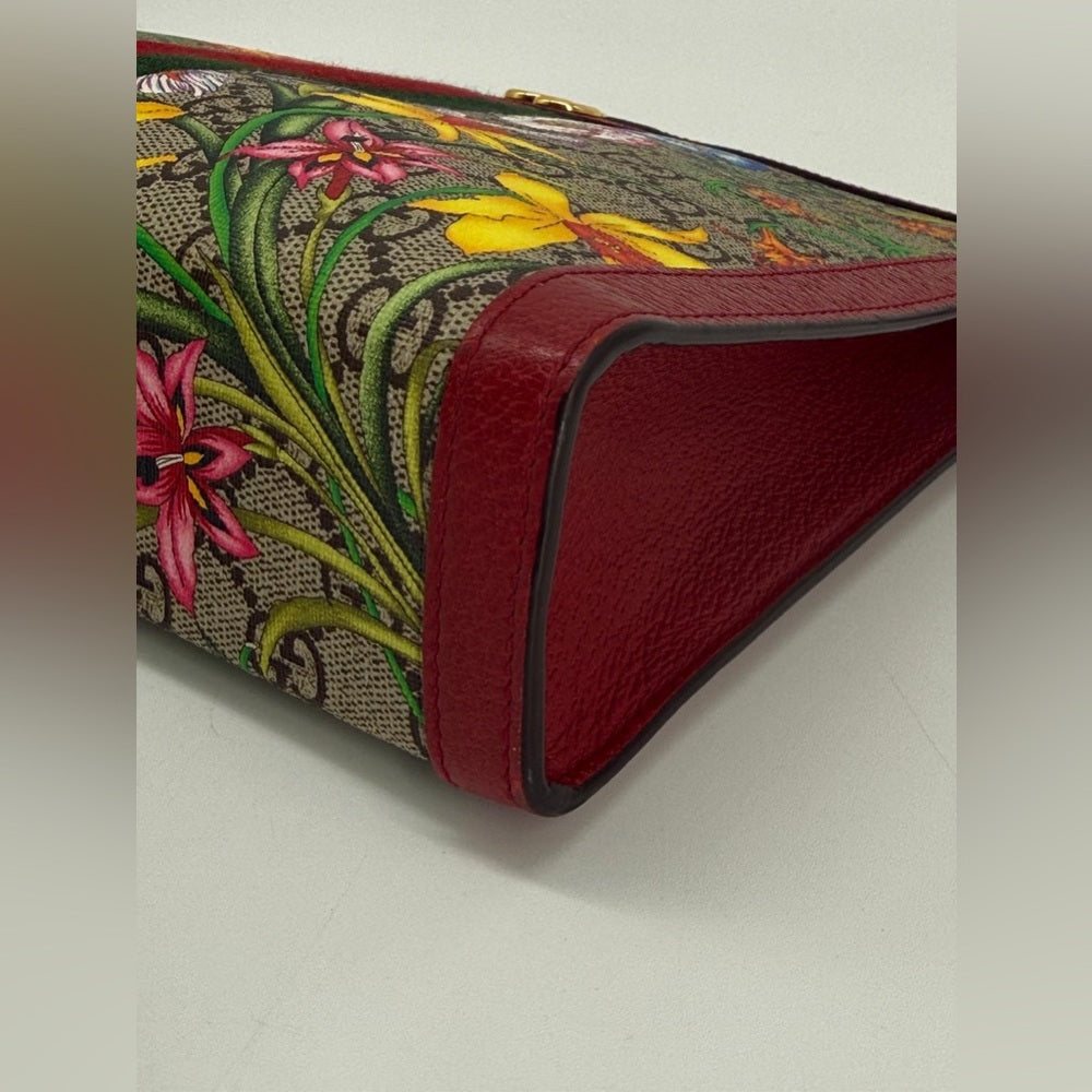 Gucci Ophidia GG Flora Pouch